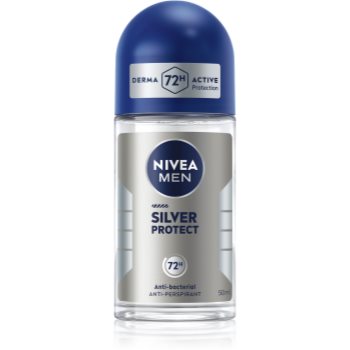 NIVEA MEN Silver Protect deodorant roll-on antiperspirant pentru barbati - imagine 2